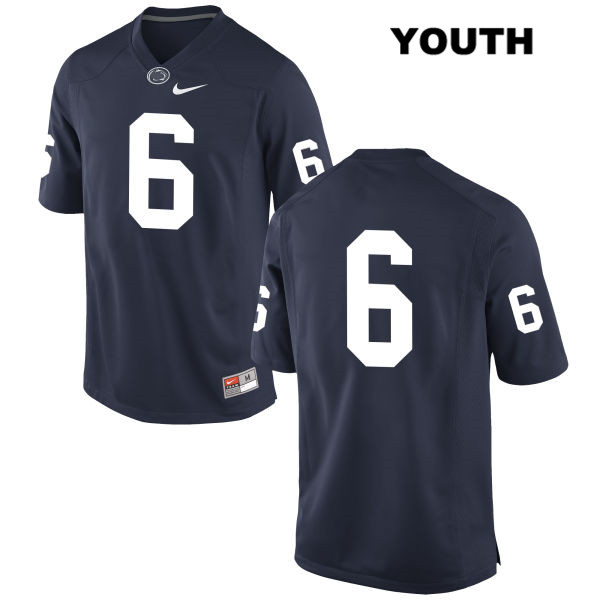 NCAA Nike Youth Penn State Nittany Lions Cam Brown #6 College Football Authentic No Name Navy Stitched Jersey JQP4898TJ